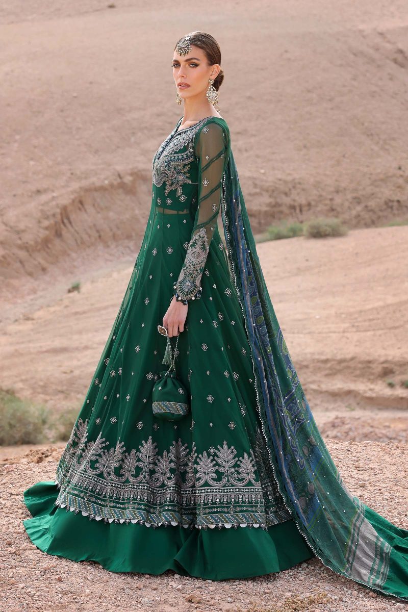 Embroidered Net Suit | D-2507-A | MARIA B