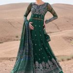 Embroidered Net Suit | D-2507-A | MARIA B