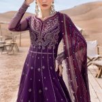 Embroidered Net Suit | D-2507-B | MARIA B