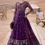 Embroidered Net Suit | D-2507-B | MARIA B