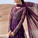 Embroidered Net Suit | D-2507-B | MARIA B