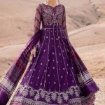 Embroidered Net Suit | D-2507-B | MARIA B