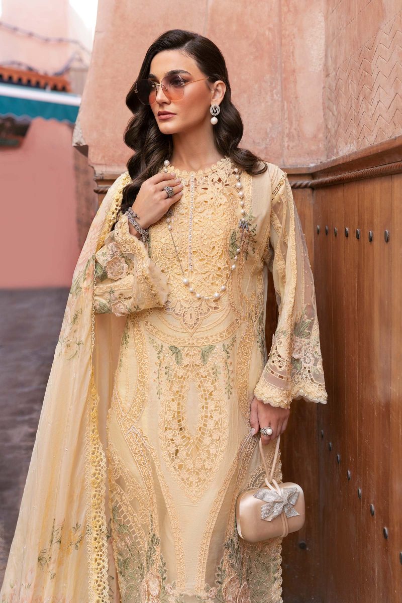 Embroidered Organza Suit | D-2509-A | MARIA B