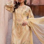 Embroidered Organza Suit | D-2509-A | MARIA B
