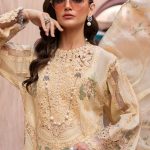 Embroidered Organza Suit | D-2509-A | MARIA B