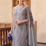 Embroidered Organza Suit | D-2509-B | MARIA B
