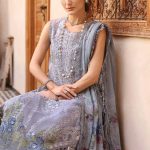 Embroidered Organza Suit | D-2509-B | MARIA B