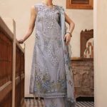 Embroidered Organza Suit | D-2509-B | MARIA B