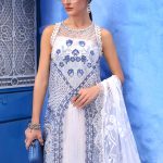 Embroidered Paper Cotton Suit | D-2510-A | MARIA B