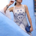 Embroidered Paper Cotton Suit | D-2510-A | MARIA B