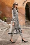 Embroidered Paper Cotton Suit | D-2510-B | MARIA B