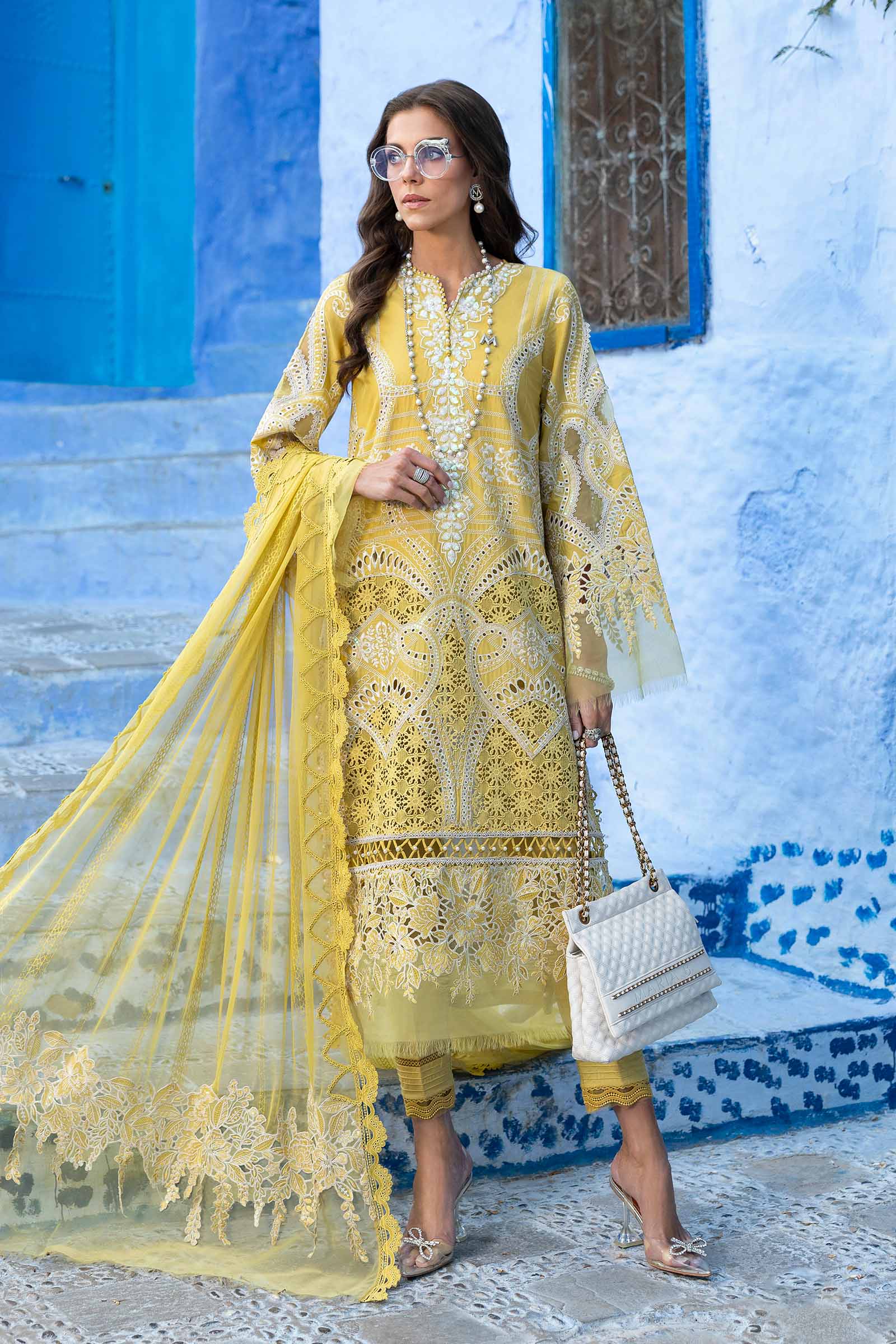 Embroidered Lawn Suit | D-2512-A | MARIA B