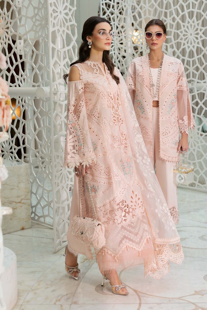 Embroidered Dobby Lawn Suit | D-2513-A | MARIA B