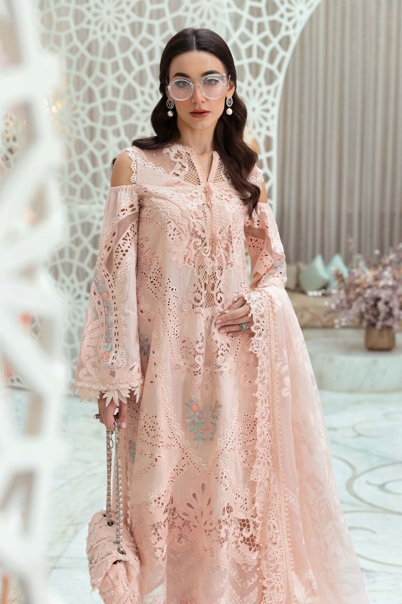 Embroidered Dobby Lawn Suit | D-2513-A | MARIA B