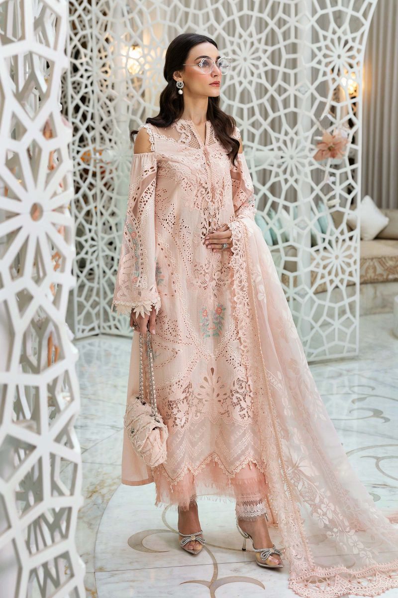 Embroidered Dobby Lawn Suit | D-2513-A | MARIA B