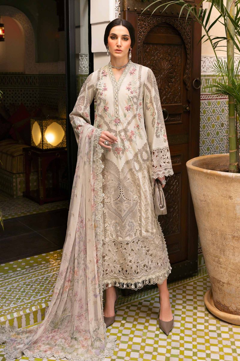 Embroidered Lawn Suit | D-2514-B | MARIA B