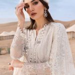 Embroidered Dobby Lawn Suit | D-2515-A | MARIA B