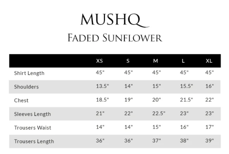 Faded Sunflower HUNSS250305B | MUSHQ