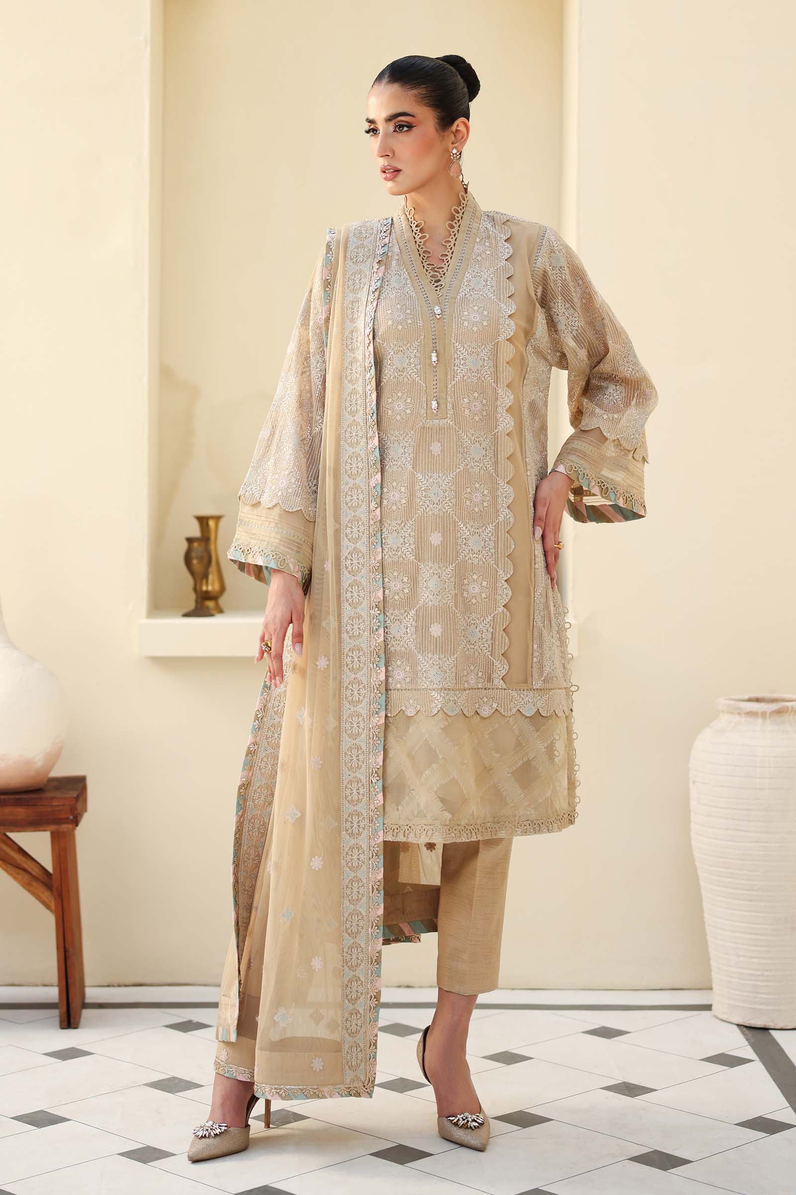 Embroidered Net | LF-801 | MARIA B