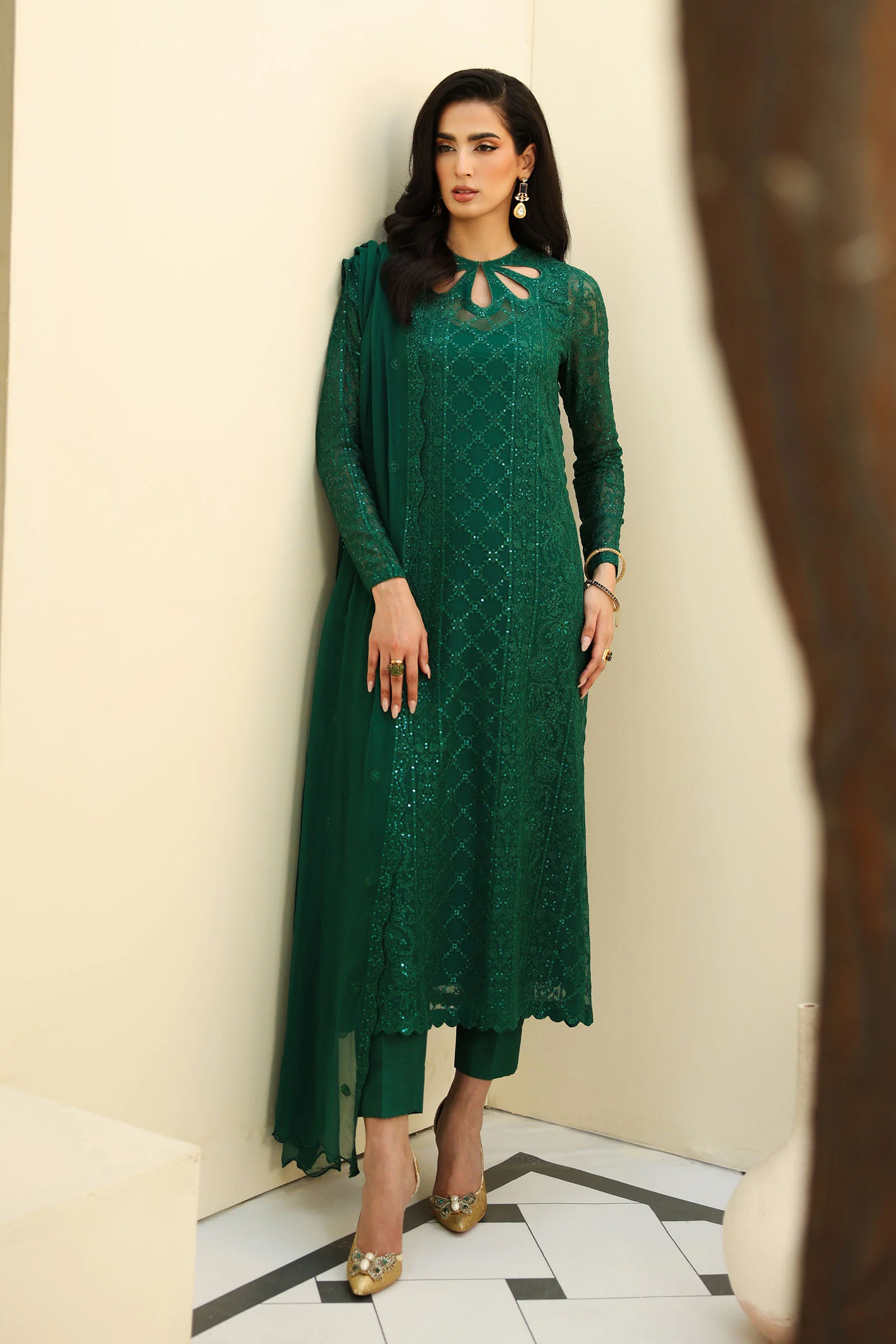 Embroidered Chiffon | LF-818 | MARIA B