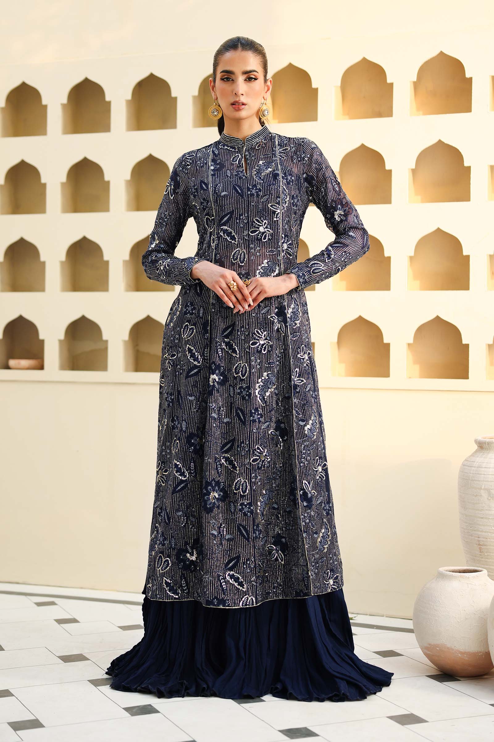 Embroidered Chiffon | LF-819 | MARIA B