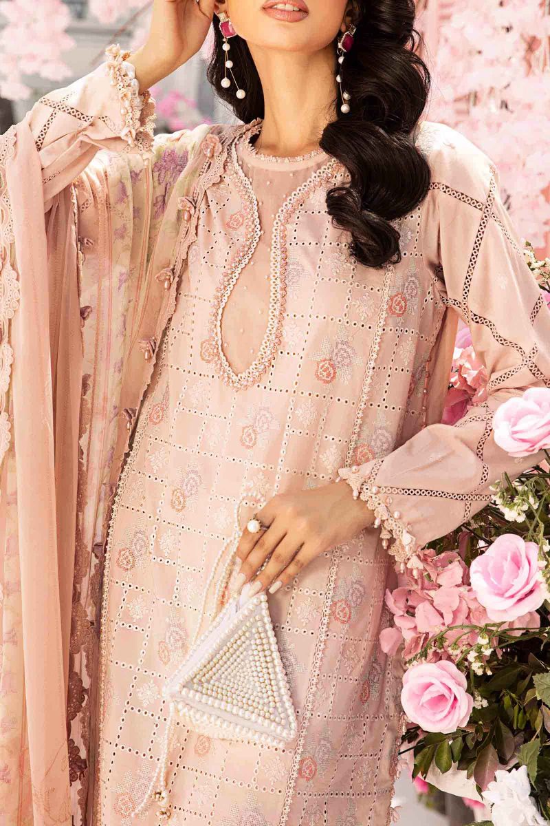 Embroidered Lawn Suit | MPT-2601-A | MARIA B