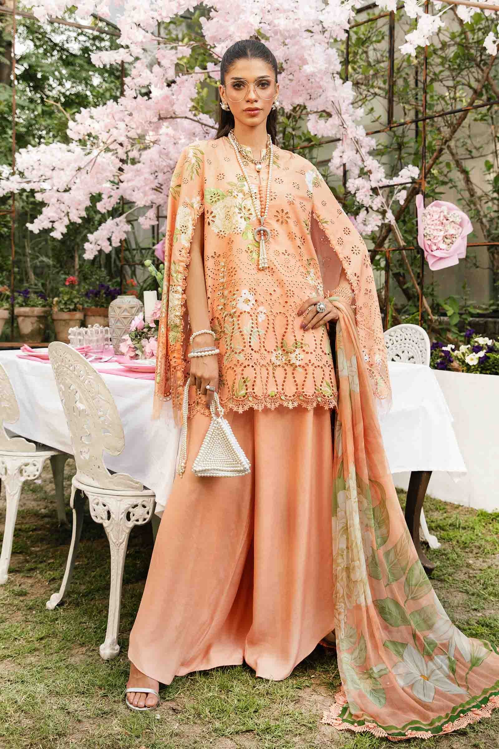 Embroidered Lawn Suit | MPT-2602-A | MARIA B