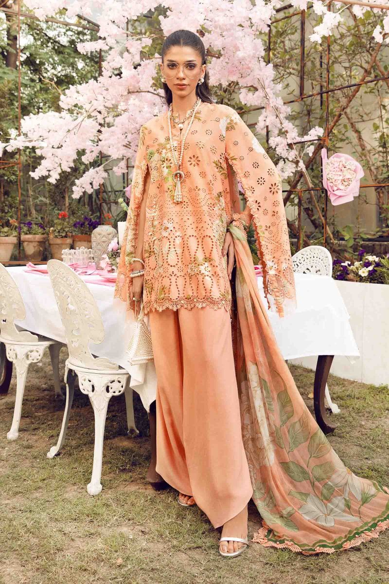 Embroidered Lawn Suit | MPT-2602-A | MARIA B