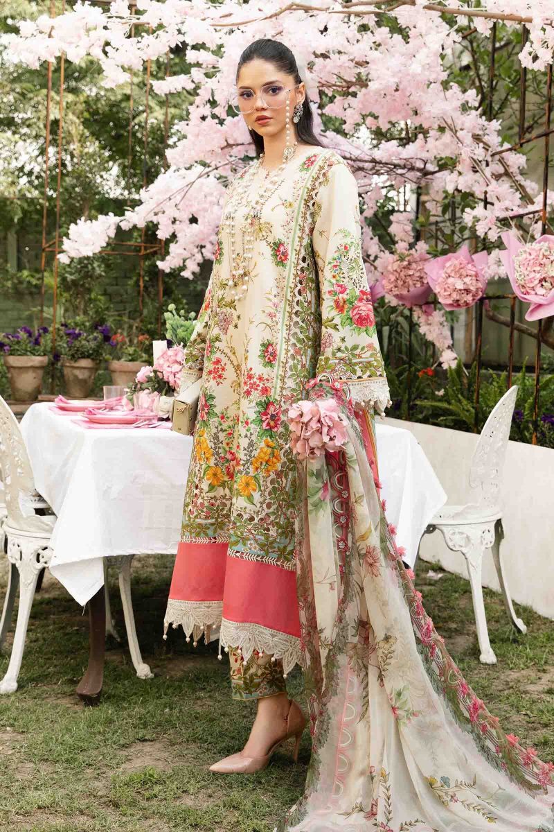 Embroidered Lawn Suit | MPT-2605-A | MARIA B