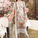 Embroidered Lawn Suit | MPT-2605-B | MARIA B