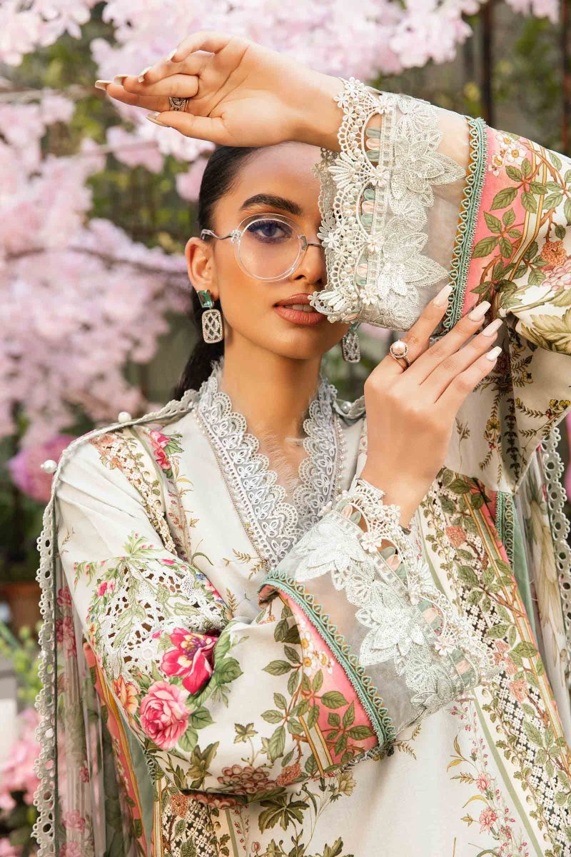 Embroidered Lawn Suit | MPT-2605-B | MARIA B
