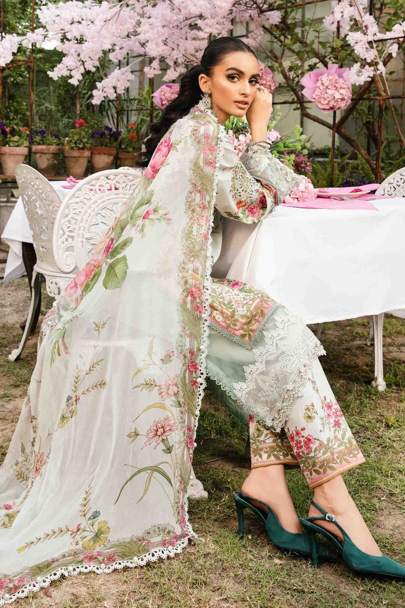 Embroidered Lawn Suit | MPT-2605-B | MARIA B
