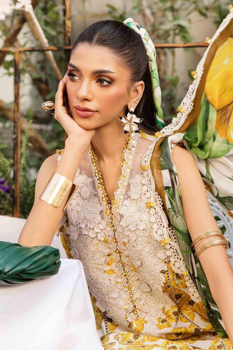 Embroidered Lawn Suit | MPT-2606-A | MARIA B