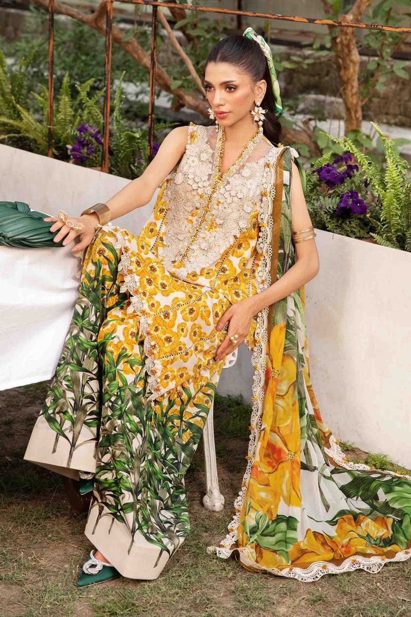 Embroidered Lawn Suit | MPT-2606-A | MARIA B