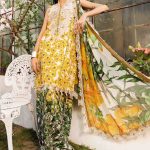 Embroidered Lawn Suit | MPT-2606-A | MARIA B