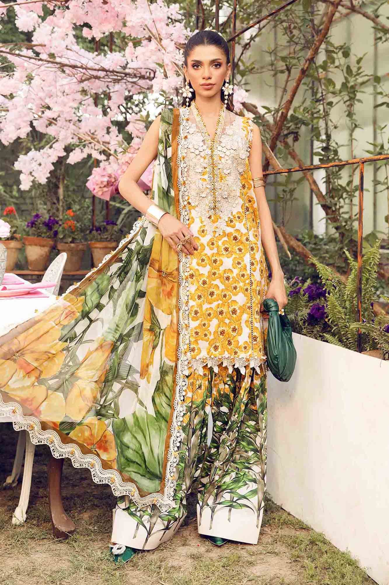 Embroidered Lawn Suit | MPT-2606-A | MARIA B
