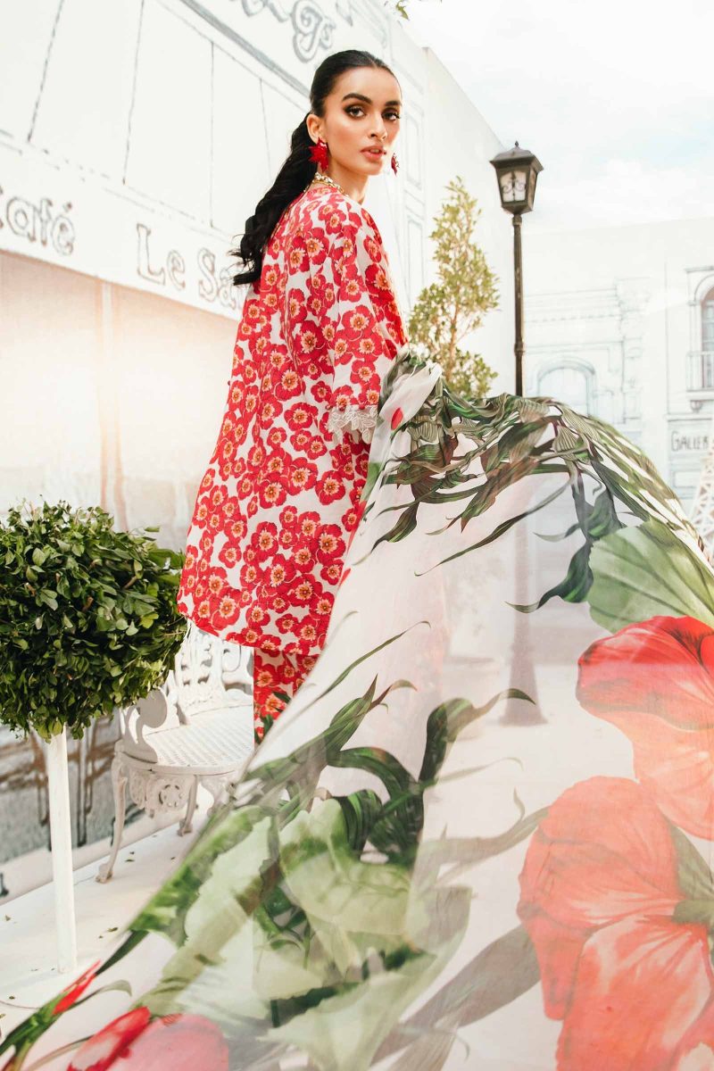 Embroidered Lawn Suit | MPT-2606-B | MARIA B