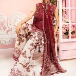 Embroidered Lawn Suit | MPT-2608-A | MARIA B