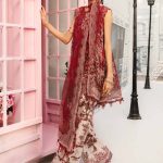 Embroidered Lawn Suit | MPT-2608-A | MARIA B
