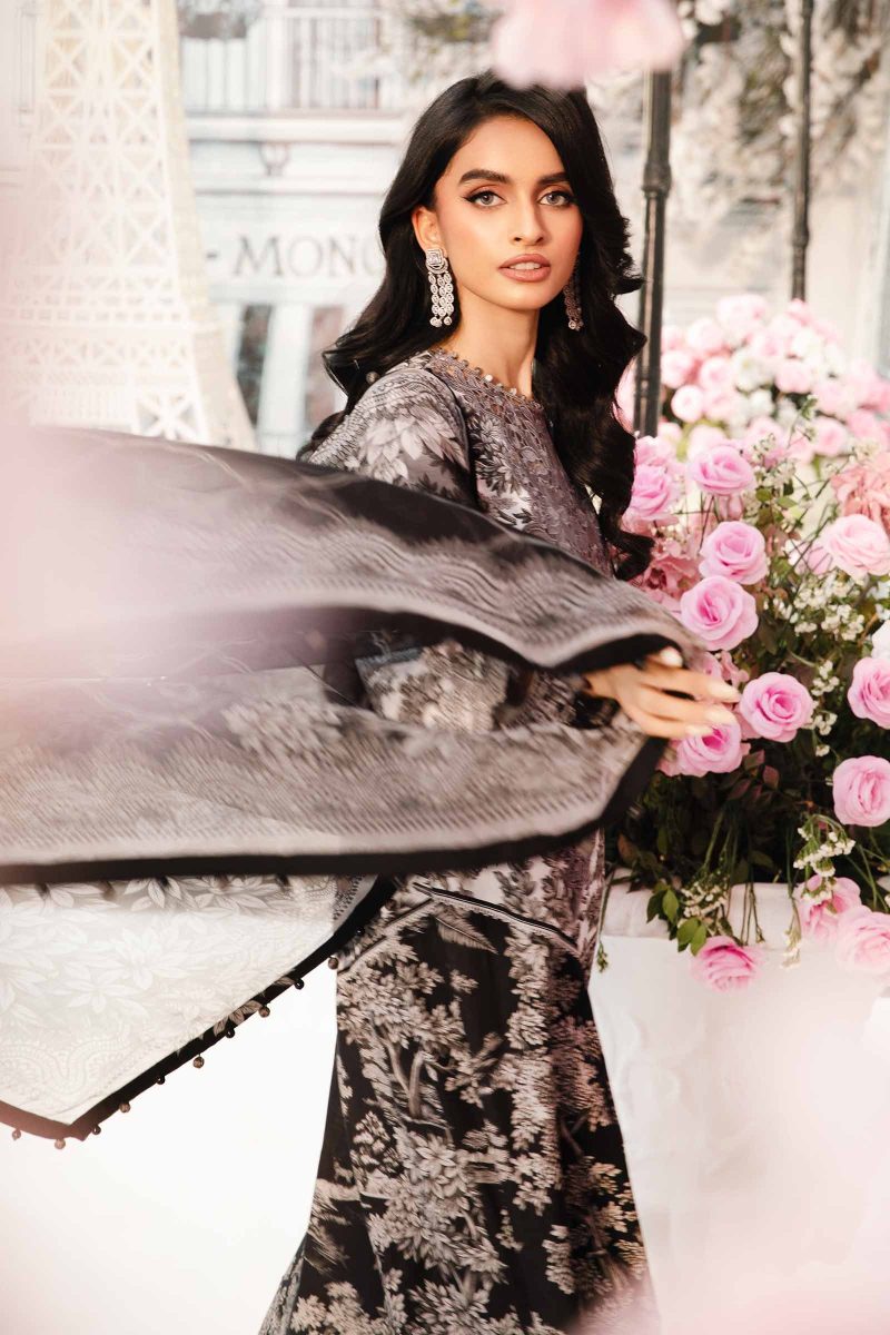 Embroidered Lawn Suit | MPT-2608-B | MARIA B