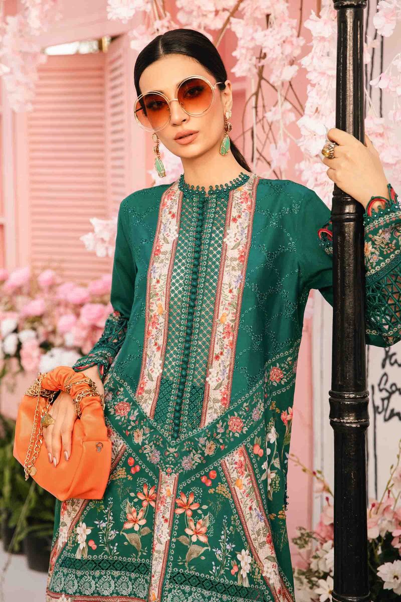 Embroidered Lawn Suit | MPT-2610-A | MARIA