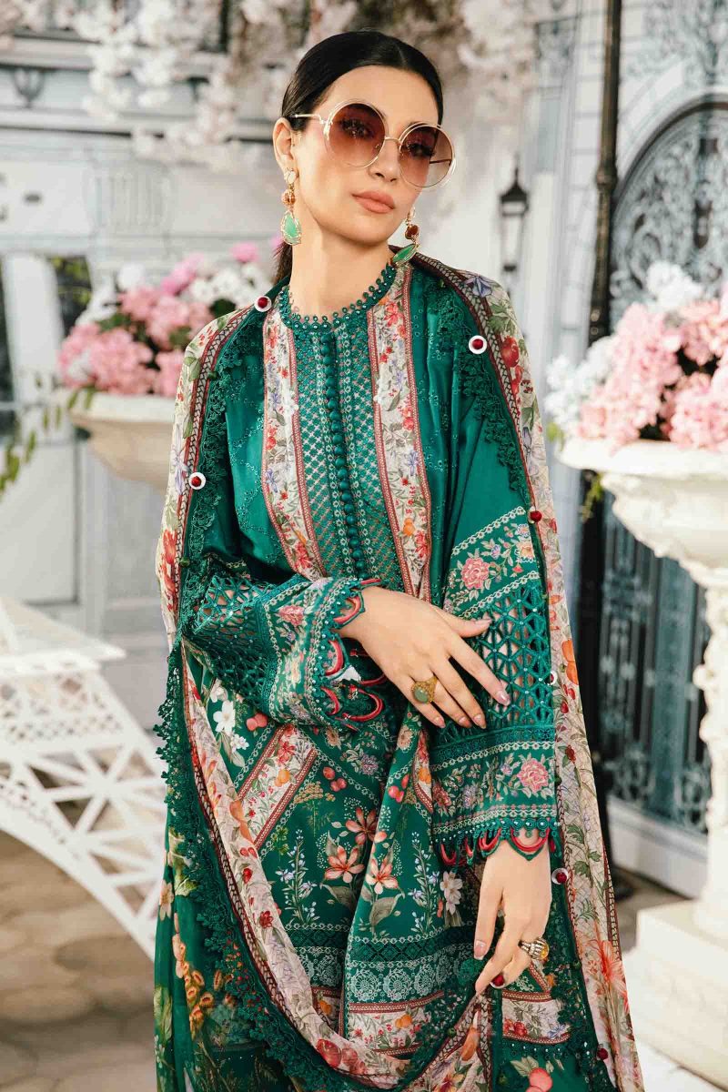 Embroidered Lawn Suit | MPT-2610-A | MARIA