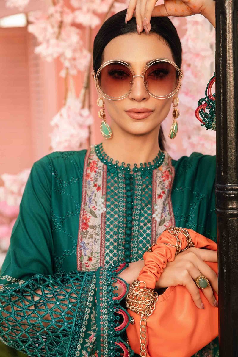Embroidered Lawn Suit | MPT-2610-A | MARIA