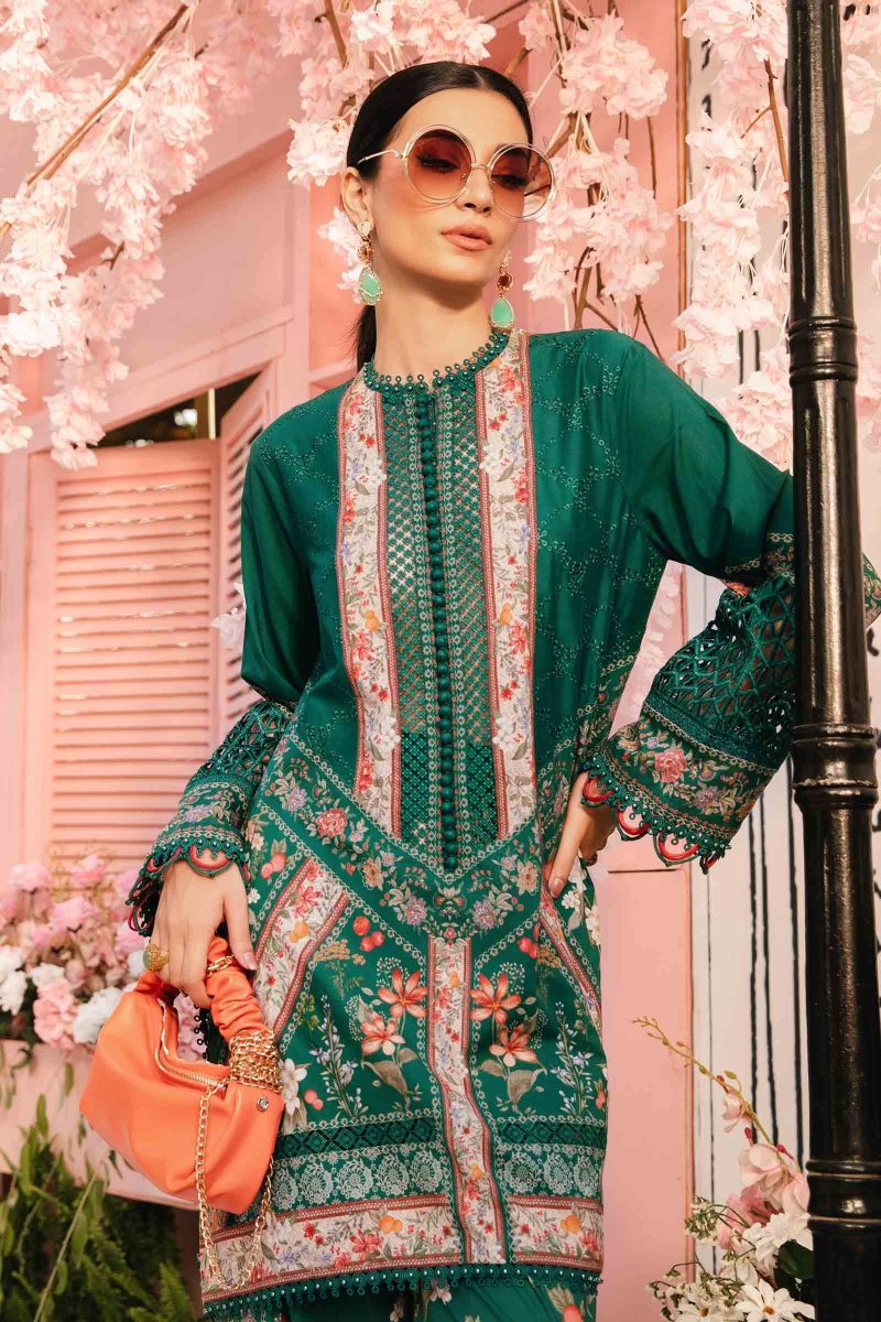 Embroidered Lawn Suit | MPT-2610-A | MARIA