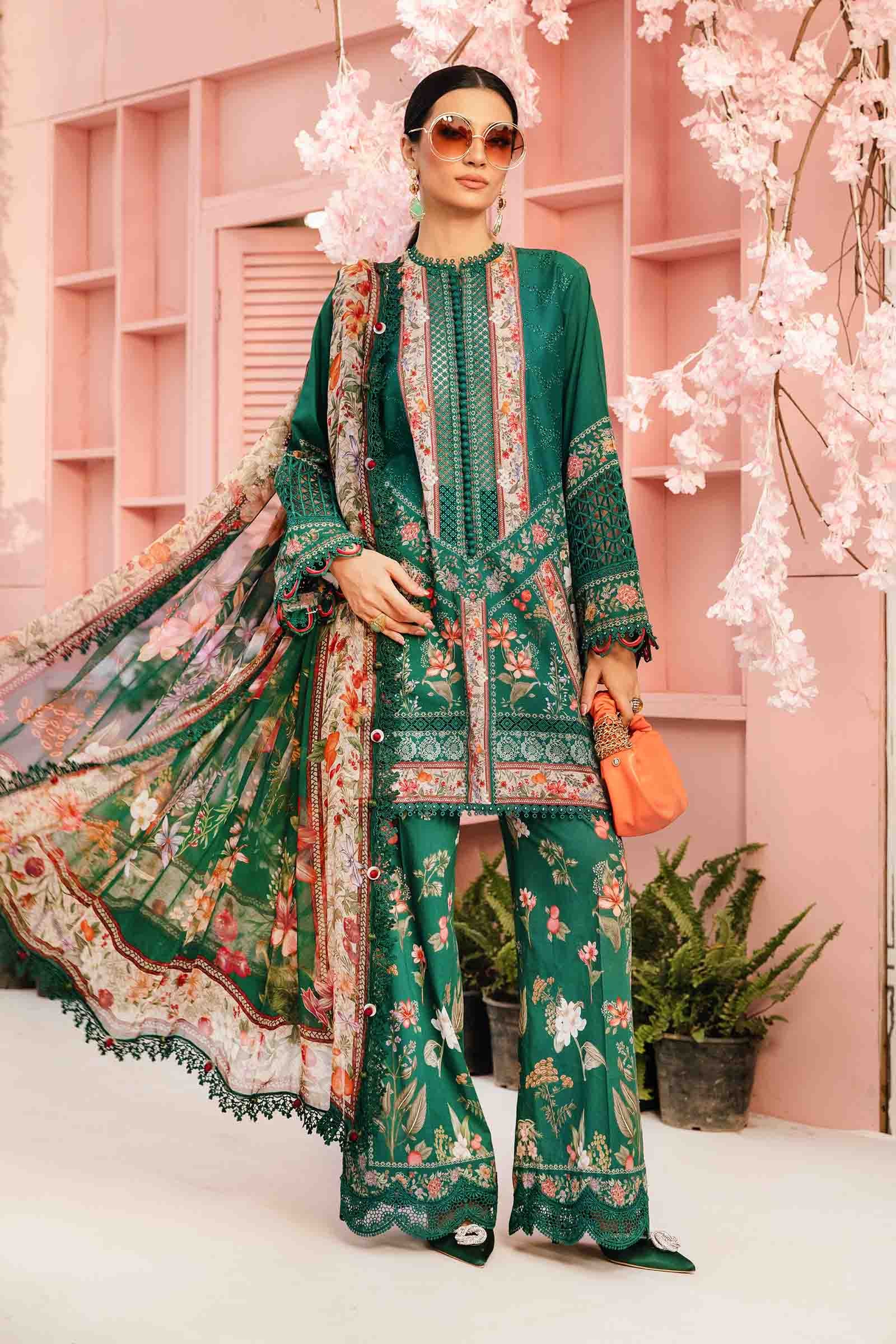 Embroidered Lawn Suit | MPT-2610-A | MARIA