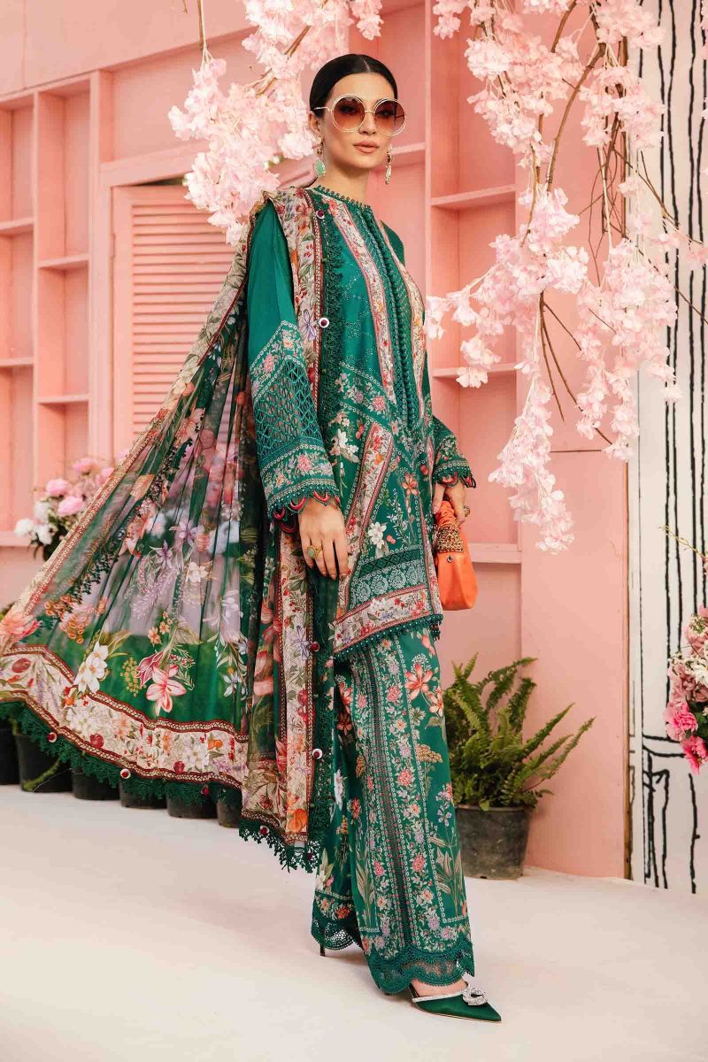 Embroidered Lawn Suit | MPT-2610-A | MARIA