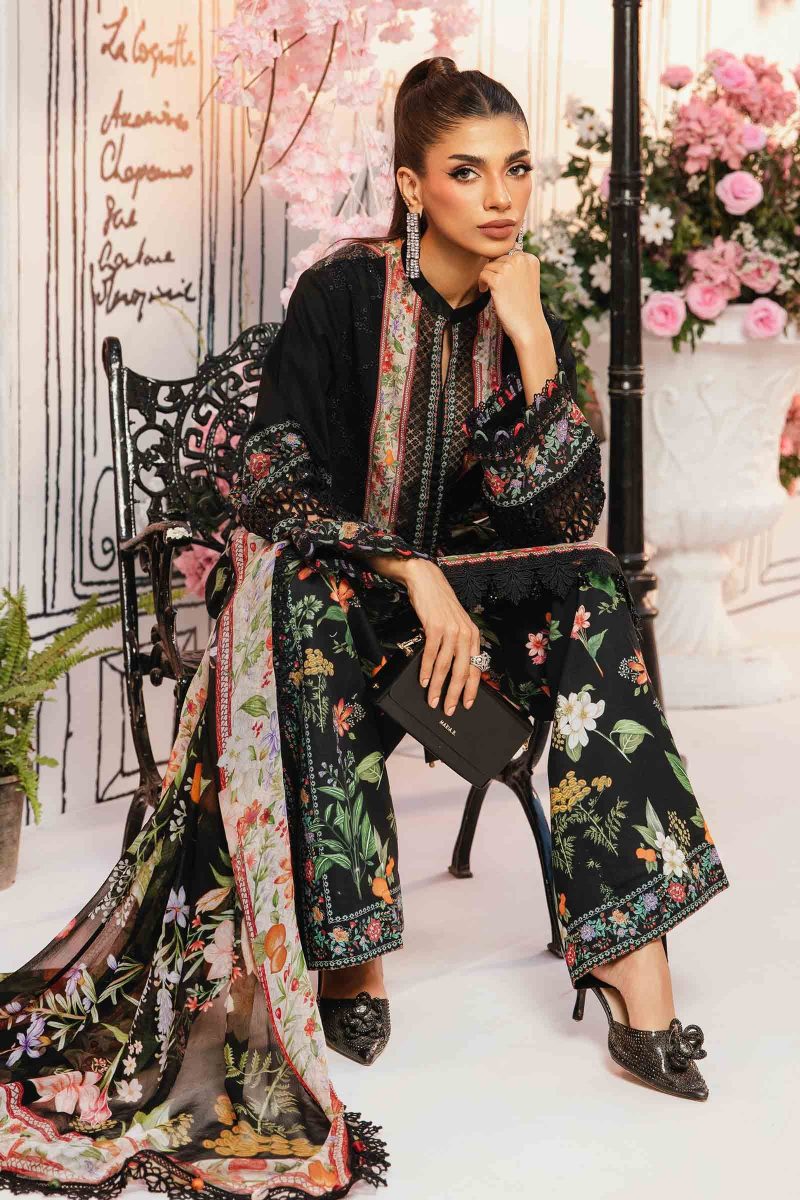 Embroidered Lawn Suit | MPT-2610-B | MARIA B