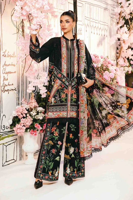 Embroidered Lawn Suit | MPT-2610-B | MARIA B