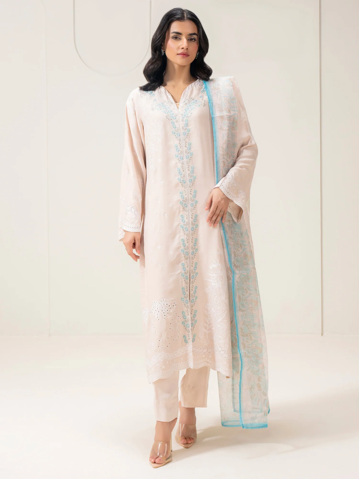 3 Piece Silk Embroidered | A1053SU-XSL-014 | Limelight
