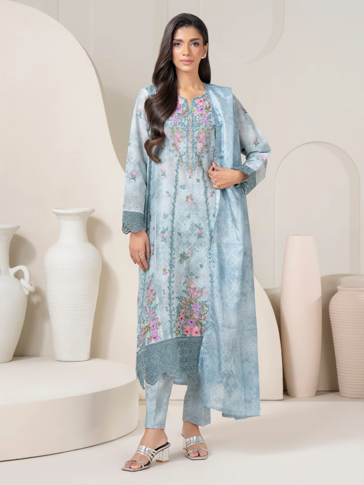 3 Piece Lawn Embroidered | A1058SU-XSL-199 | Limelight
